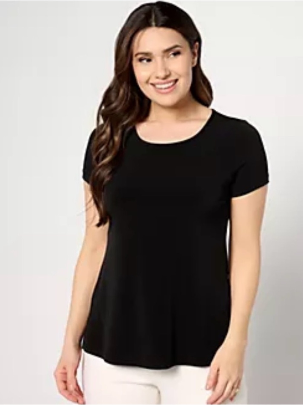 Classic Women's Black Short-Sleeve Top